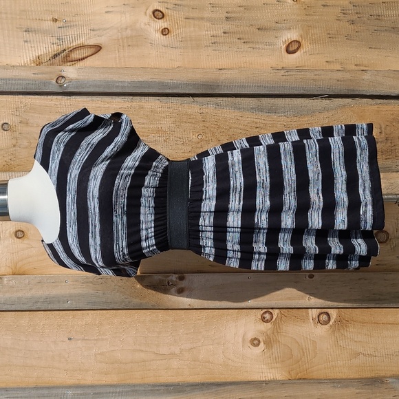 SOLD * Vintage Striped Mini Dress - Picture 6 of 10